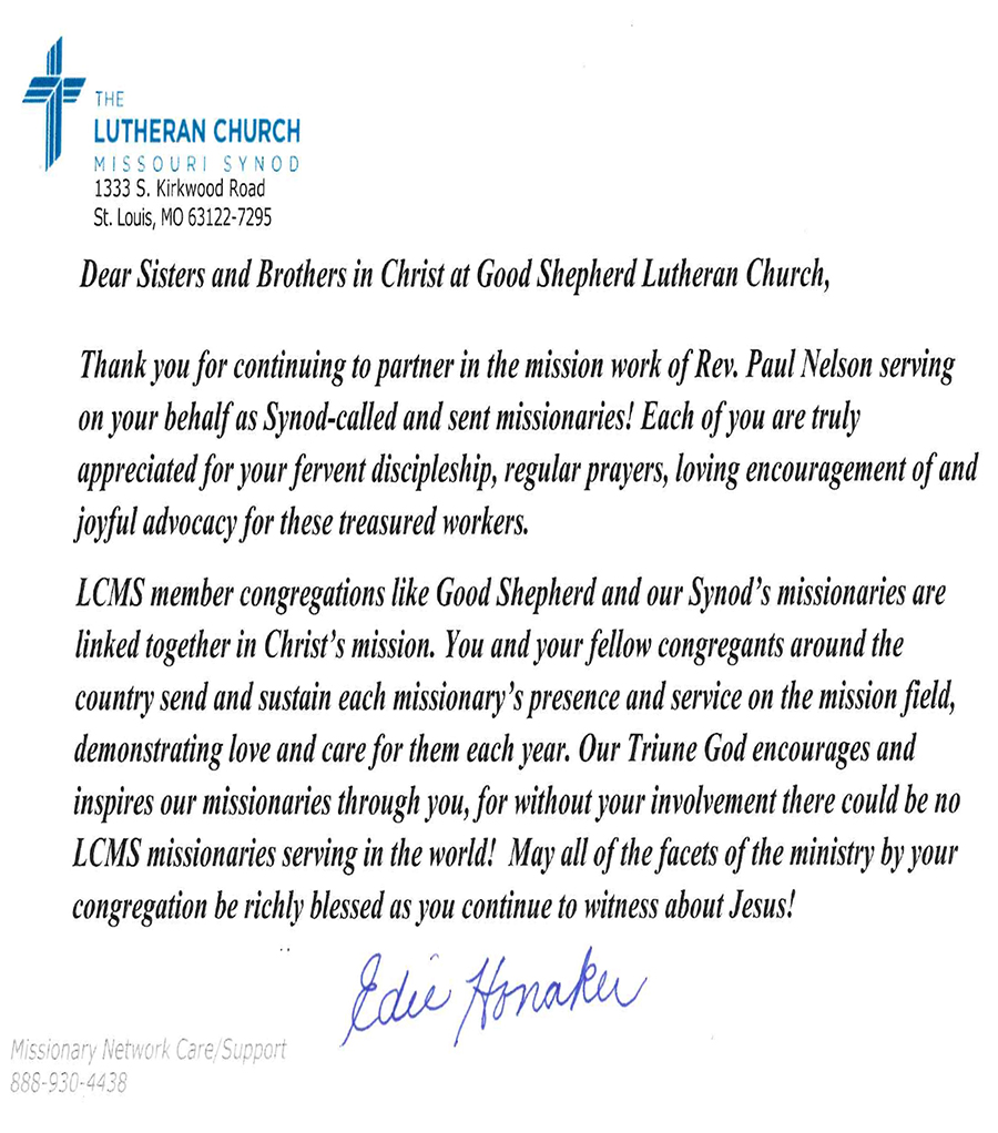 LCMS Letter